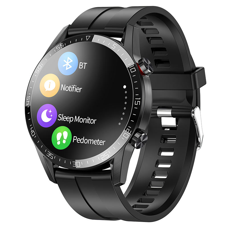 Smartwatch deportivo HOCO Y2 PRO BLACK a prueba de agua