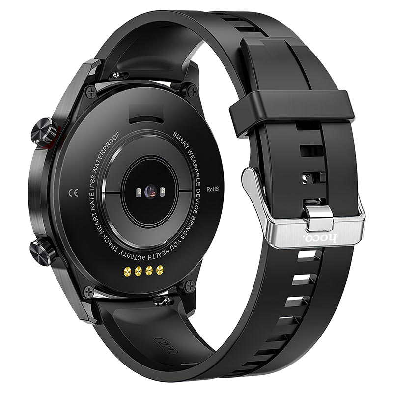 Smartwatch deportivo HOCO Y2 PRO BLACK a prueba de agua