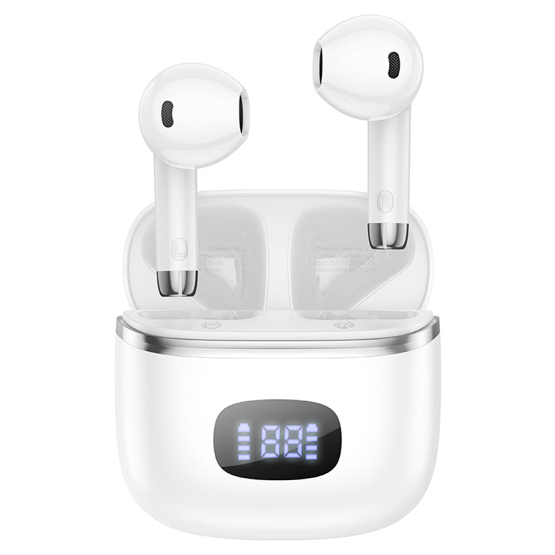 Auriculares Inalambricos HOCO EQ1 MUSIC GUIDE TWS Blanco