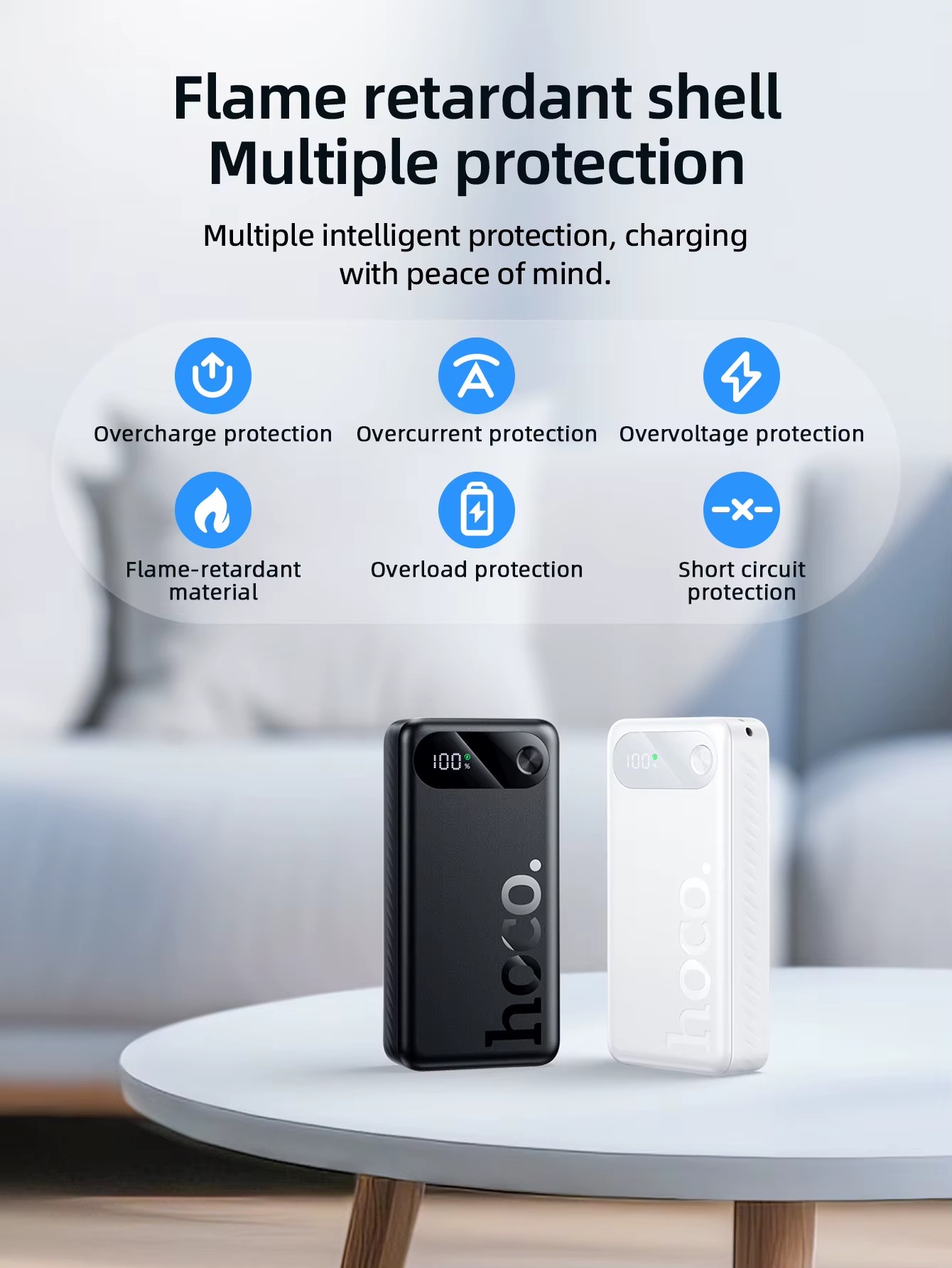 POWERBANK HOCO J154A VICTORIOUS 22.5W+PD20W 20.000MAH Negro