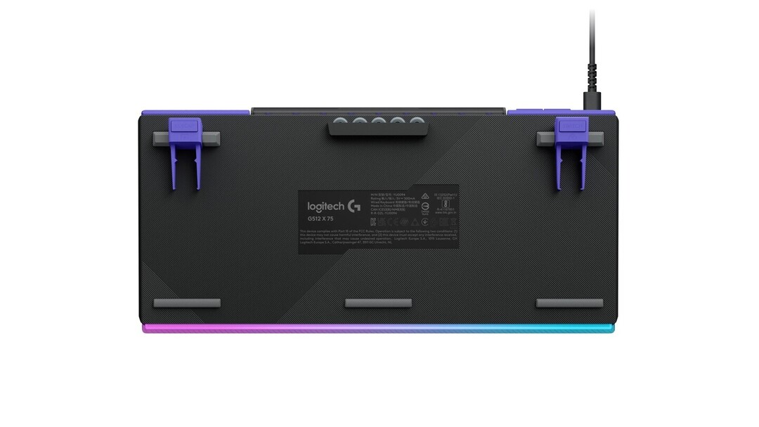 Teclado Logitech G512 X 75 RGB Mecanico US QWERTY Negro