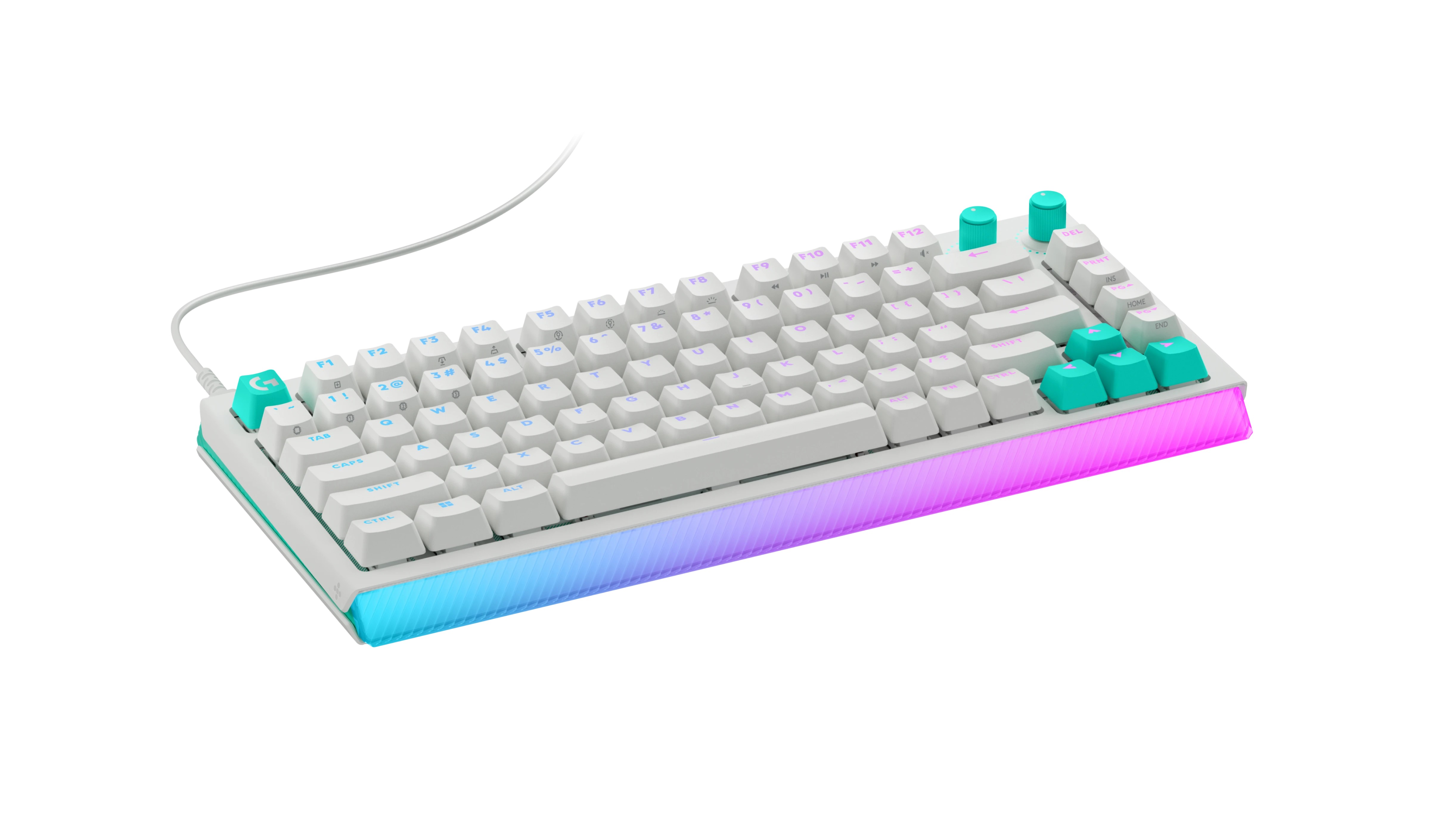 Teclado Logitech G512 X 75 RGB Mecanico US QWERTY Blanco