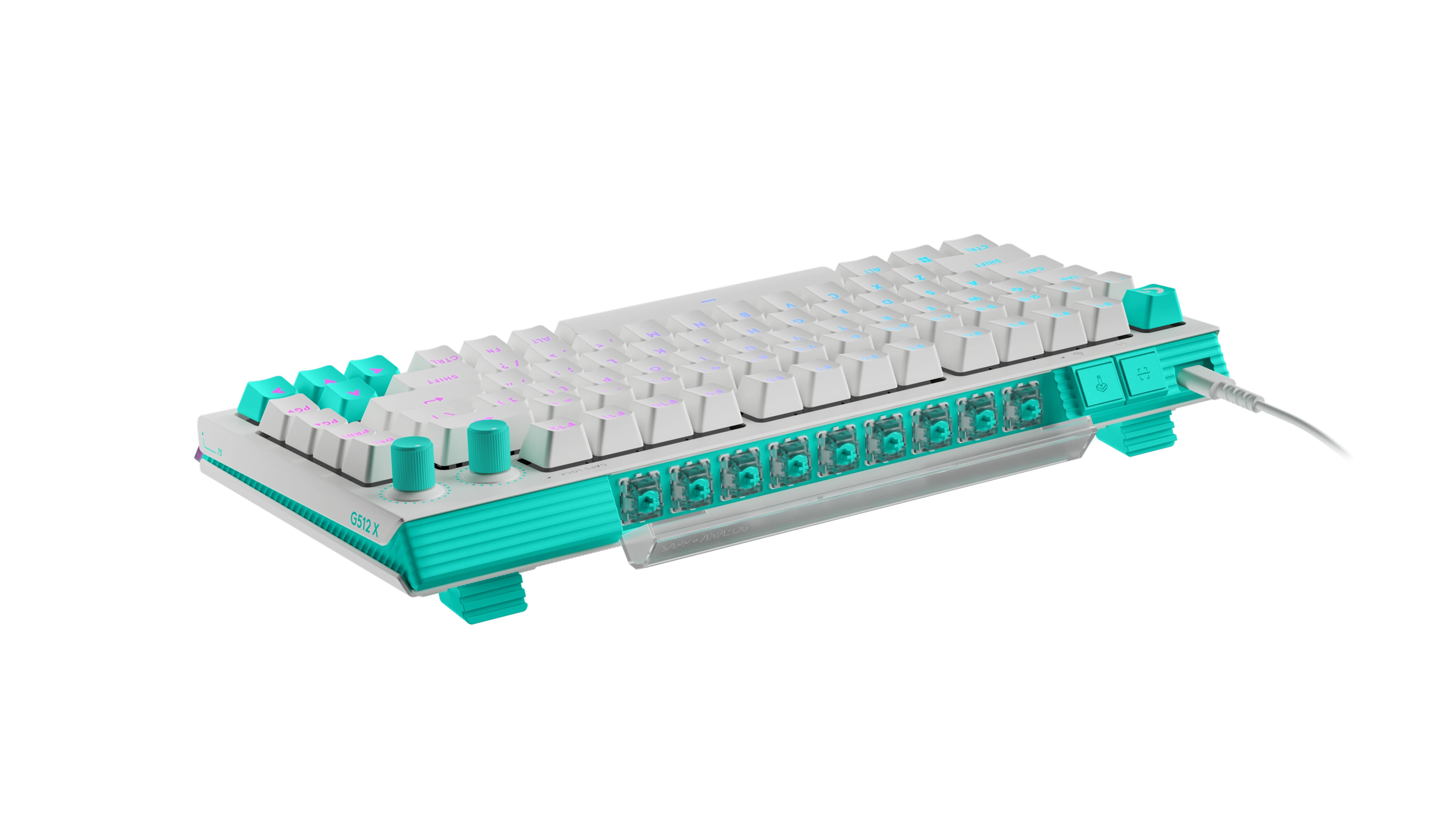 Teclado Logitech G512 X 75 RGB Mecanico US QWERTY Blanco