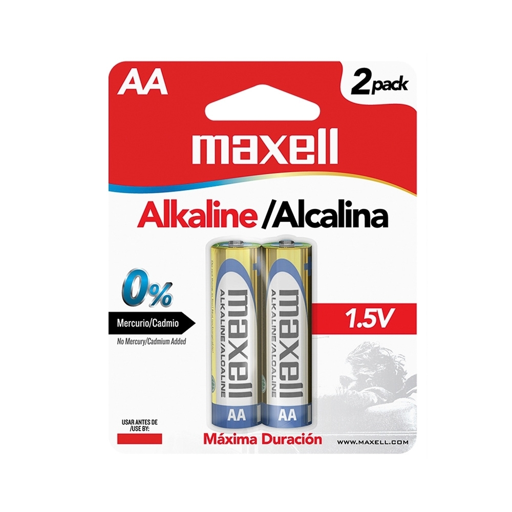 PILAS ALCALINAS MAXELL LR06 AA 2 UNI