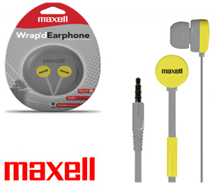 MAXELL 347431 WR-360 EARPHONES FLAT GRIS