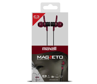 MAXELL 347689 MAG-11 EARPHONES C/MIC BLACK/RED