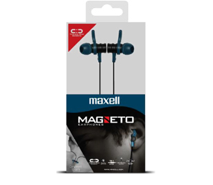 MAXELL 347742 MAG-11 EARPHONES C/MIC BLACK/BLUE
