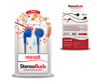 MAXELL 347839 EB-95 AZURE EARPHONES STEREO