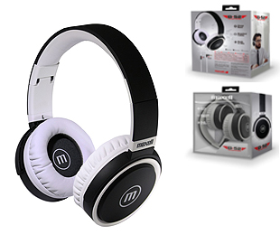 MAXELL 347855 HP-B52 HEADPHONES C/MIC GRIS/BLANCO