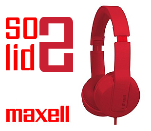 MAXELL 347296 SMS-10 SOLID 2 HEADPHONES ROJO