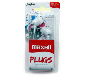 MAXELL 347168 IN-225 WHITE EARPHONES PLUGS