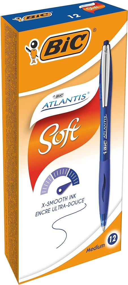 BOLIGRAFO BIC RETRACTIL ATLANTIS AZUL X12