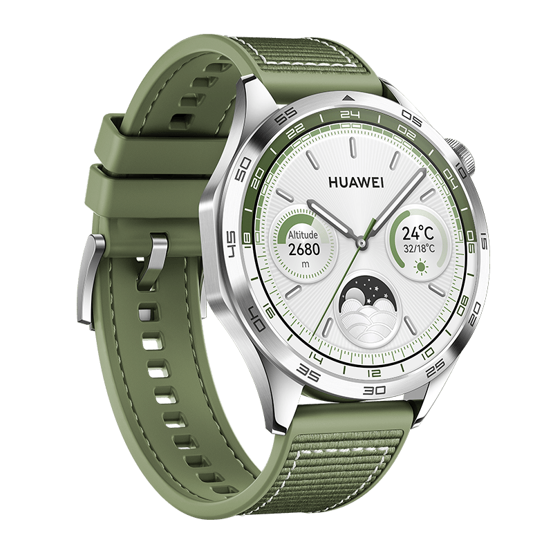 RELOJ SMARTWATCH HUAWEI GT4 PNX-B19G 46MM Verde acero inox