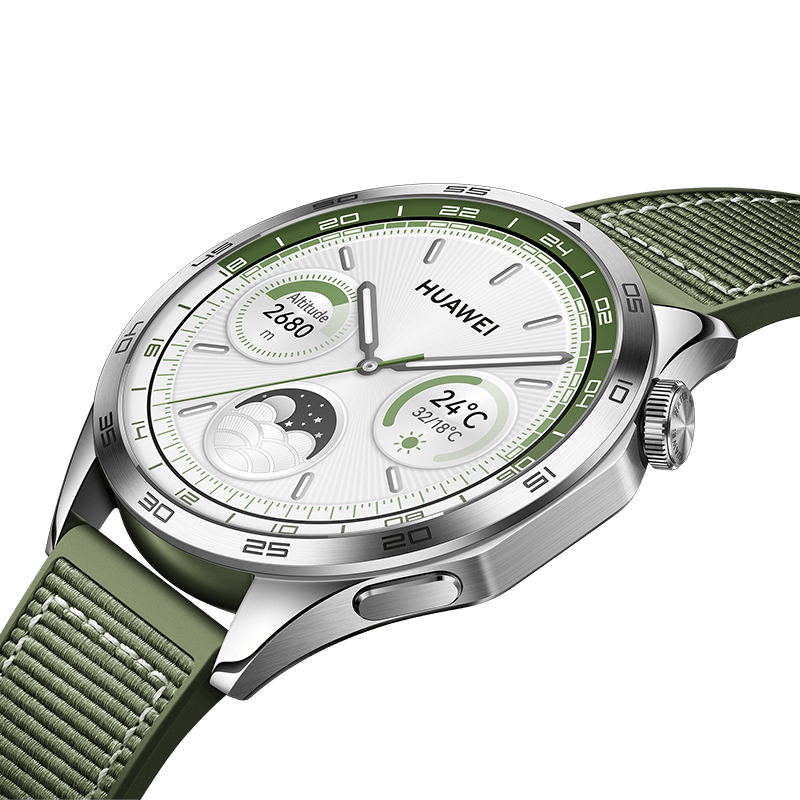 RELOJ SMARTWATCH HUAWEI GT4 PNX-B19G 46MM Verde acero inox