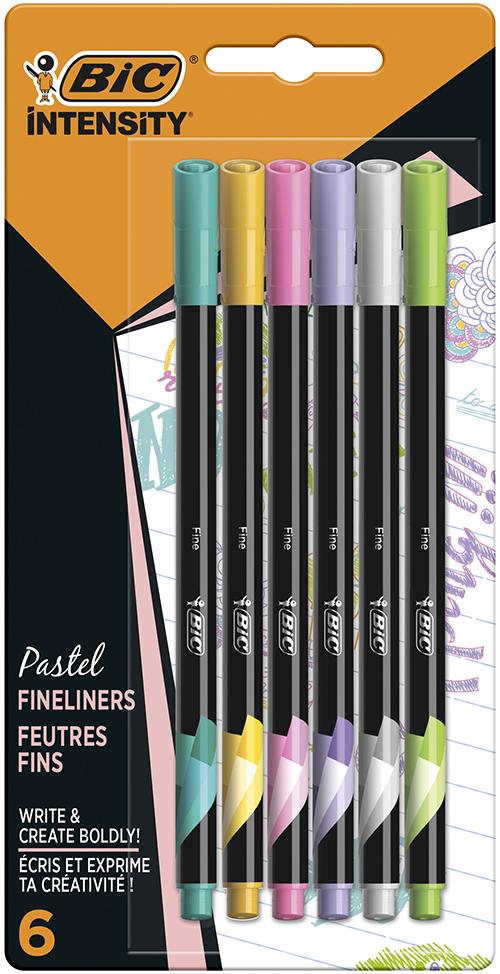 MICROFIBRA BIC INTENSITY PASTEL BLISTER X6U