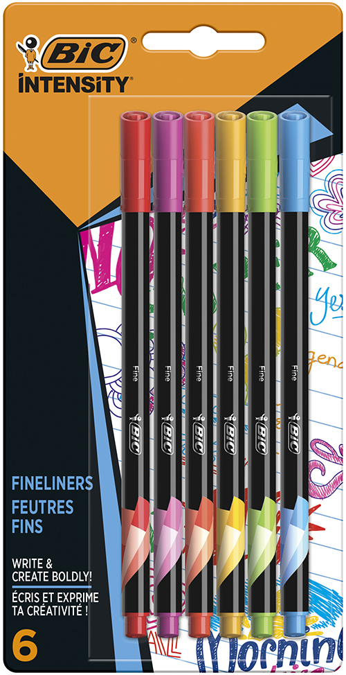 MICROFIBRA BIC INTENSITY RAINBOW BLISTER X6U