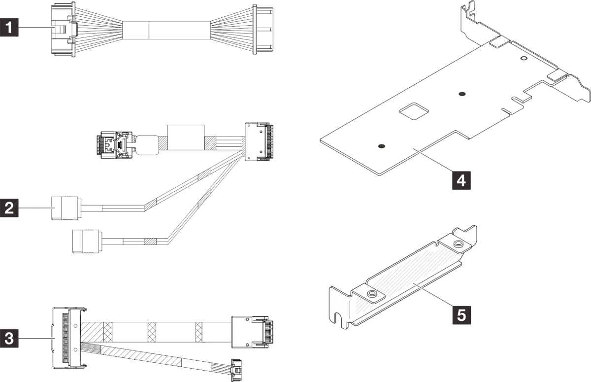 SR250 V2/ST250 V2 M.2 CABLE KIT