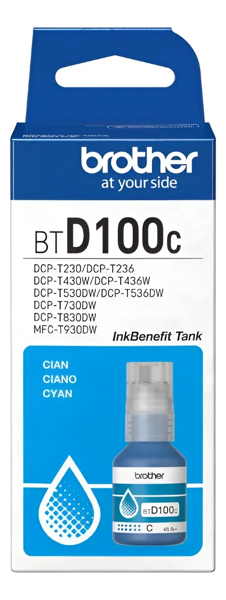 BOTELLA DE TINTA CYAN BROTHER T230-T430-T530-T730-T830