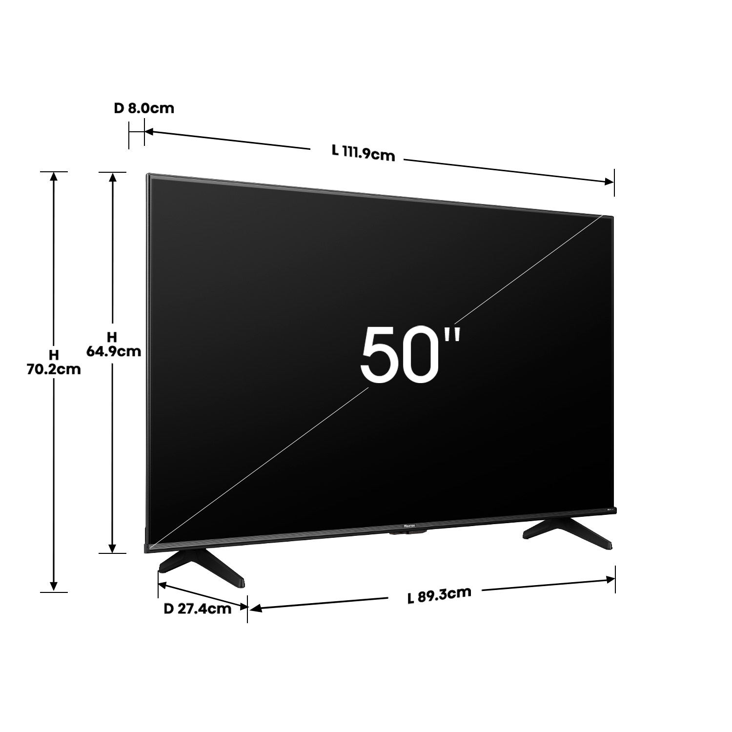 Smart TV Hisense 50A6N 50