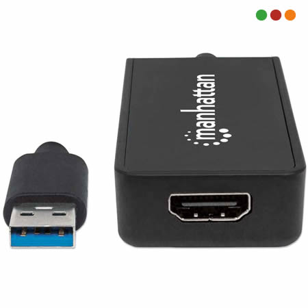 Conversor USB 3.0 a HDMI Manhattan