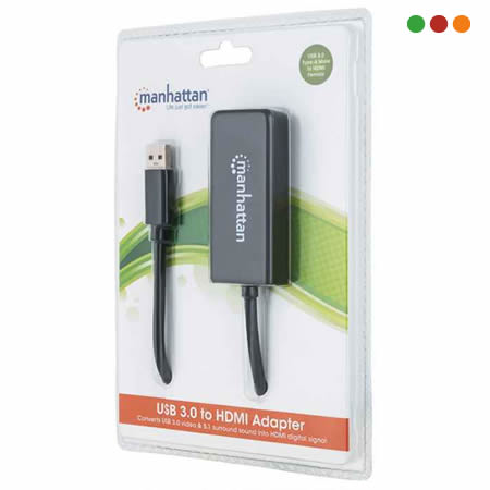 Conversor USB 3.0 a HDMI Manhattan