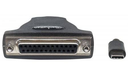 Conversor USB C a Paralelo (DB25) 1 mts Manhattan