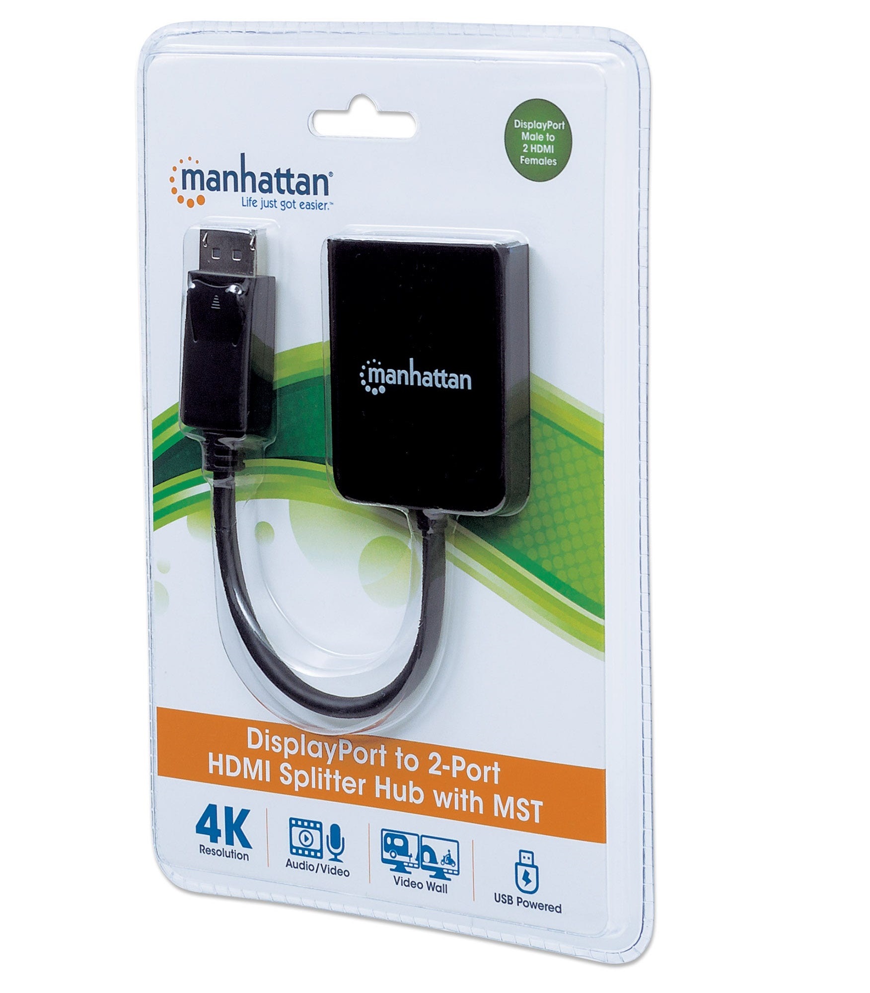 Hub MST-1 DisplayPort macho a 2 HDMI hembra Video Wall