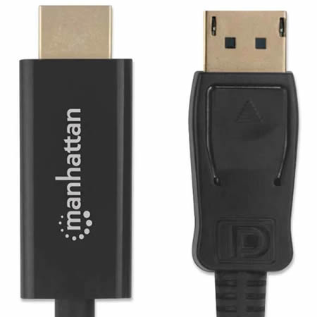 Cable DisplayPort M a HDMI M 1 Mt 4K@60Hz MANHATTAN