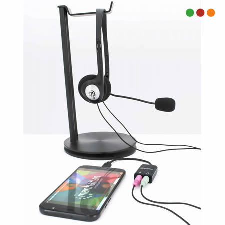 Conversor USB C a Audio con cable Manhattan