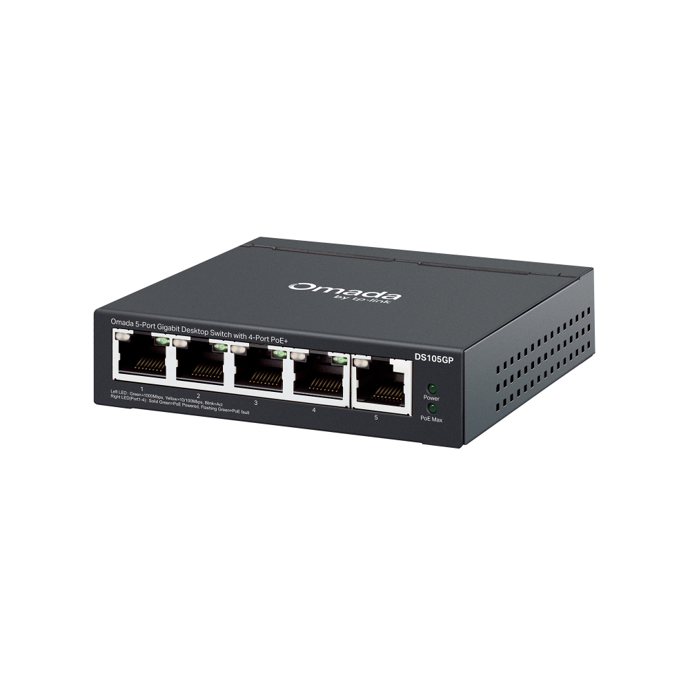 Switch 5p | Giga | 5p PoE+ | Mesa | Omada | DS105GP | TP-LINK