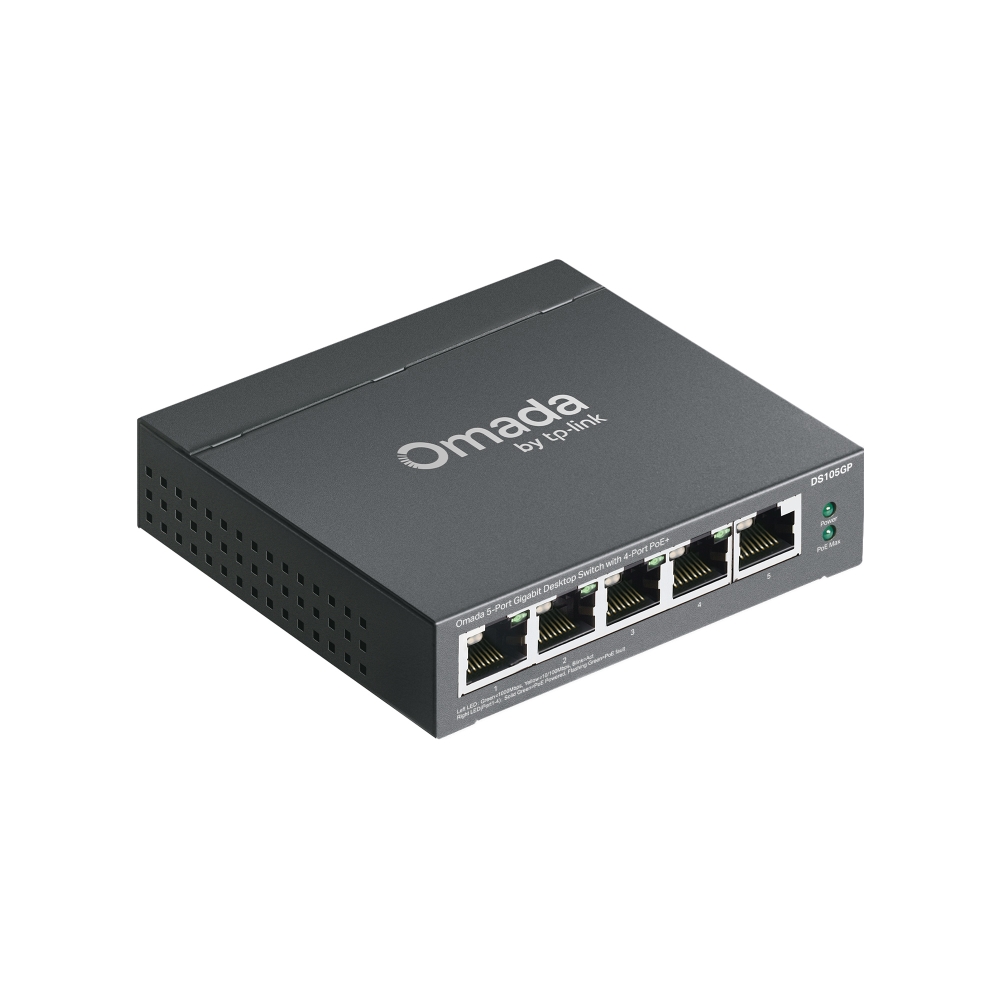 Switch 5p | Giga | 5p PoE+ | Mesa | Omada | DS105GP | TP-LINK