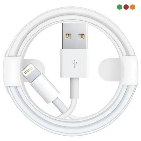 Cable USB Lightning para Iphone 1 Mts Blanco OEM