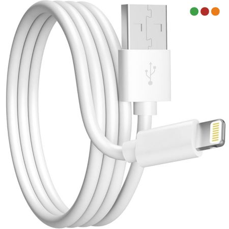 Cable USB Lightning para Iphone 1 Mts Blanco OEM