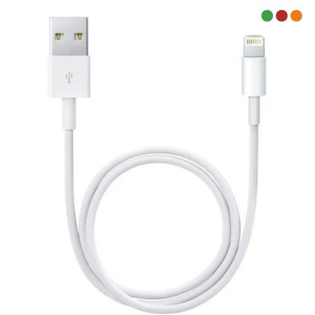 Cable USB Lightning para Iphone 1 Mts Blanco OEM