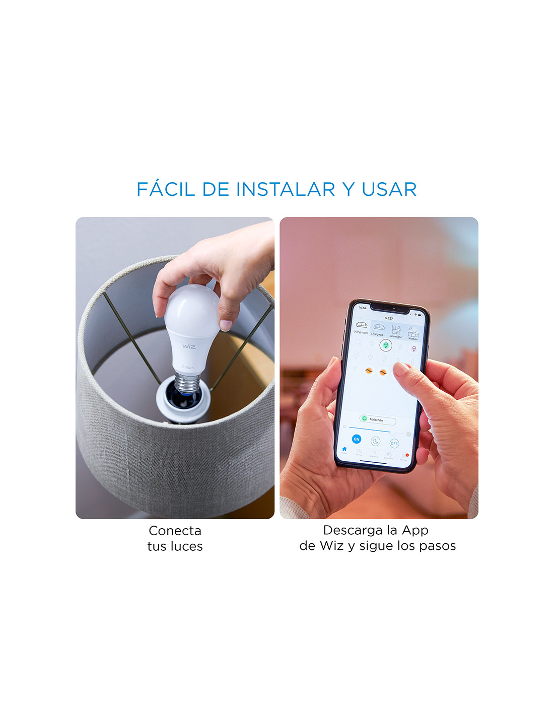 LAMPARA WiZ WIFI BLANCO TUNABLE A60/E27LED 9W