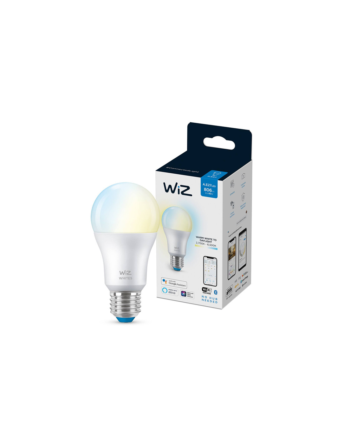 LAMPARA WiZ WIFI BLANCO TUNABLE A60/E27LED 9W