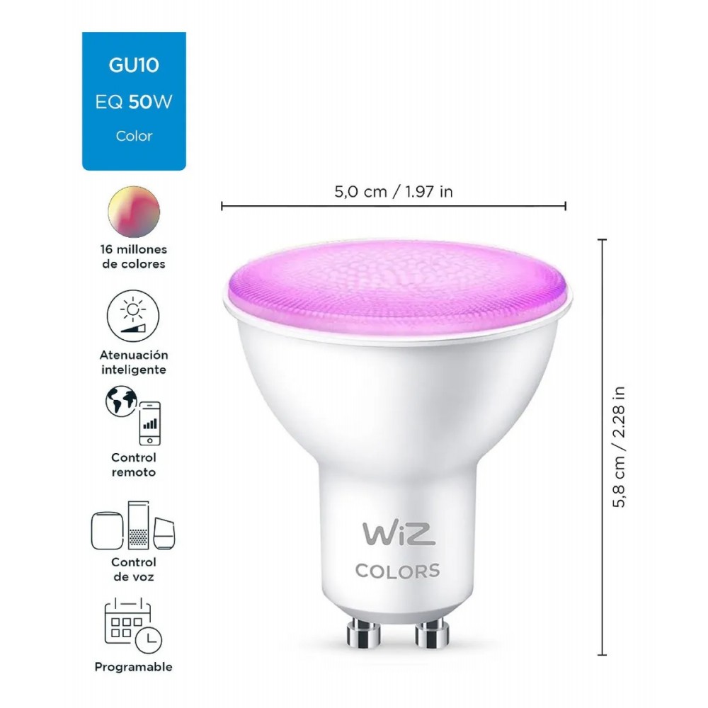WiZ LAMP WIFI COLOR GU10 LED 4.9W