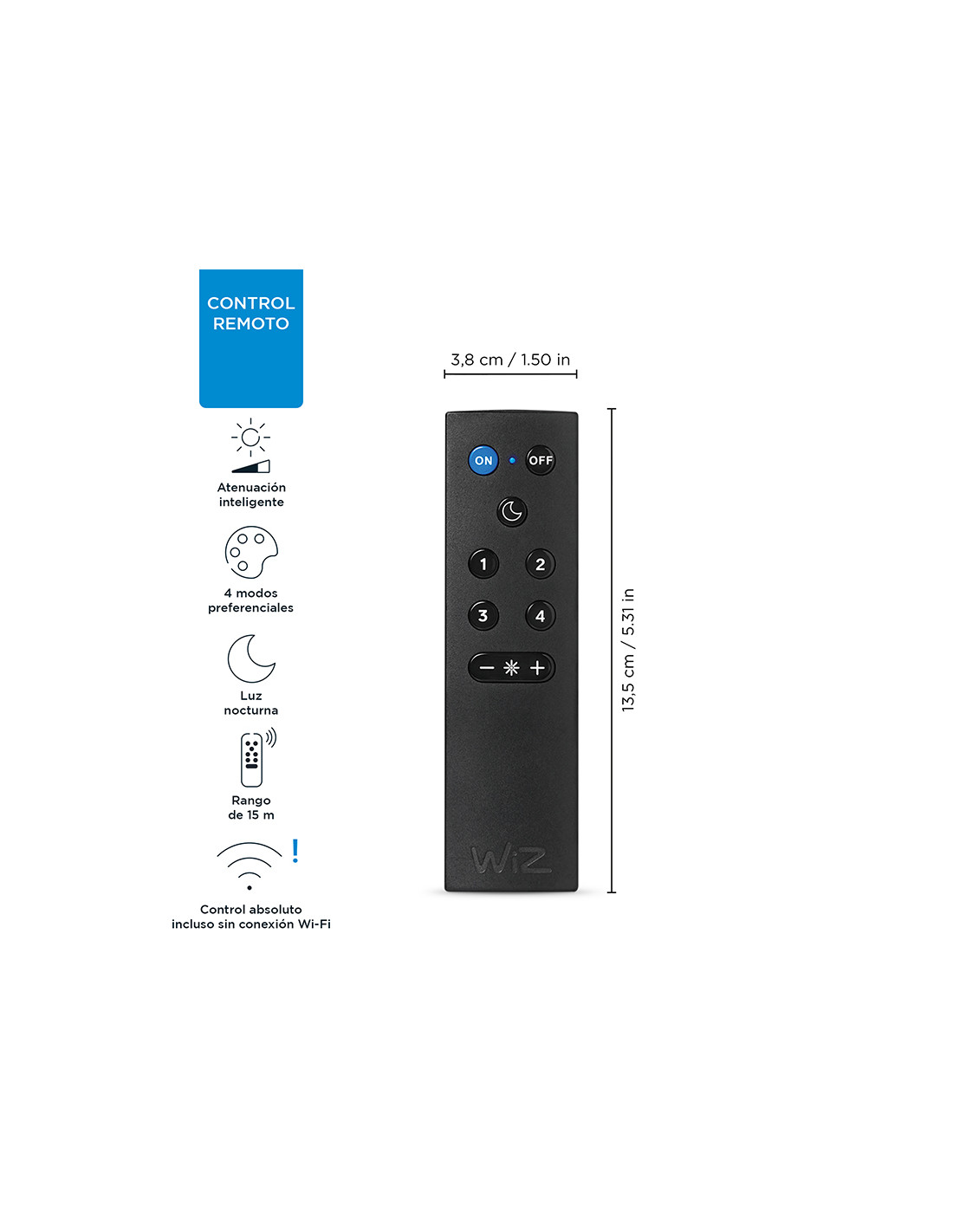 Control Remoto WiZ c/baterias