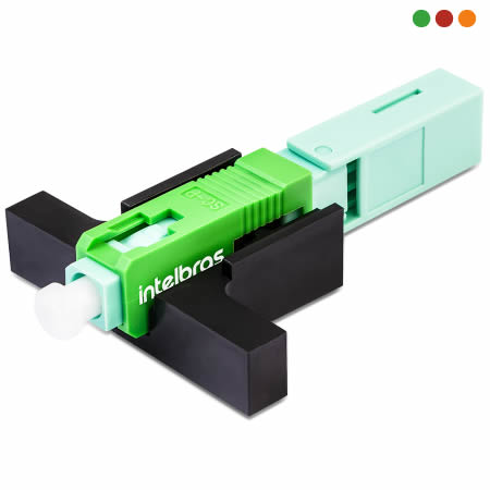 Conector de fibra SC/APC fibra optica Pack x 10  INTELBRAS