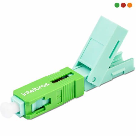 Conector de fibra CLICK XFF 2C VERDE Pack x 10 INTELBRAS
