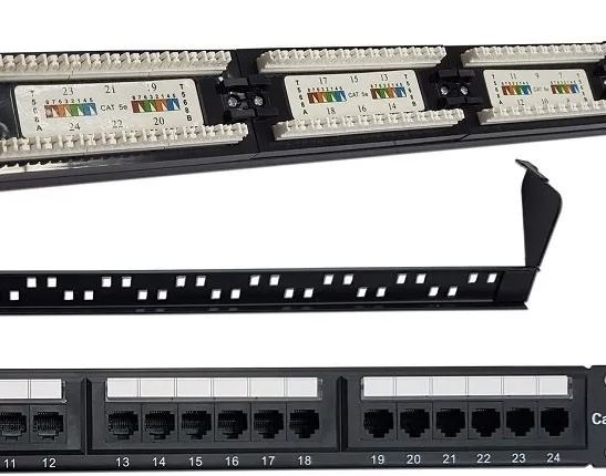 Racks-Patchera 24 P. 1U Cat 6 / Con organizador