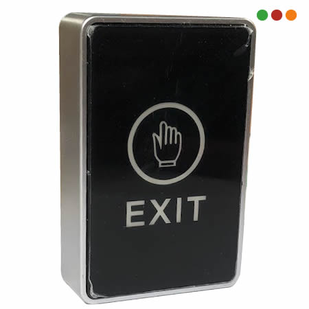 Pulsador Boton de salida tactil con caja