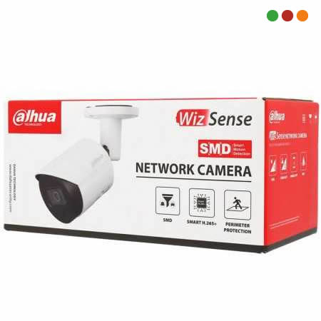Seg. IP Cam. BULLET 2MP 2.8MM. WIZSENSE SMART / IPC-HFW2241SP-S | DAHUA