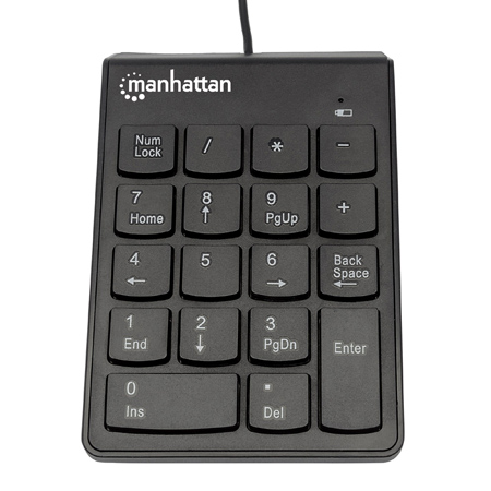 Teclado USB Numerico Negro-Manhattan