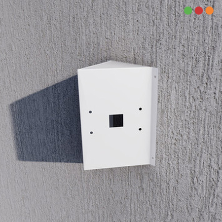 Porteria IP Soporte 45º p/PROTECTOR de TOTEM | BLANCO | 07-45GRA-PROTECTM