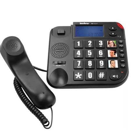 Telefono Tok Facil con ID Negro Intelbras