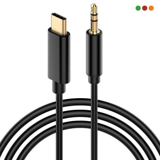Cable USB C a Spica / Jack 3,5 mm MACHO 1 mts