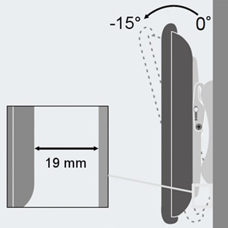 Soporte de pared para LCD de 23