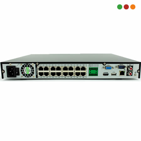 Seg. IP NVR-NVD 16 CANALES, 1U, 2 HDD LITE / NVR2216-4KS3 | DAHUA