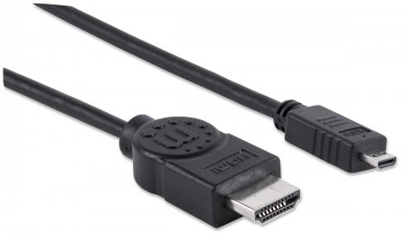 Cable HDMI a micro HDMI macho/macho 2,0 mts Manhattan